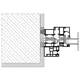 Aufsatzrollladen SKT Einbaubeispiel 1 Führungsschiene