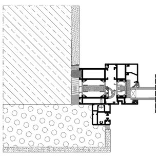 Vorbaurollladen SKB RI Einbaubeispiel 1 Führungsschiene schmal