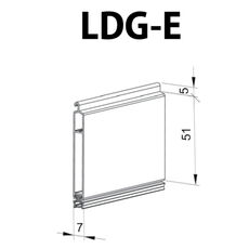 Rollladen Endleiste LDG-E Alu