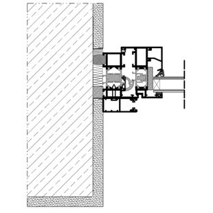Vorbaurollladen SK Einbaubeispiel 2 Führungsschiene auf Fensterrahmen