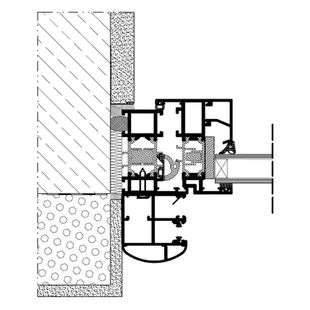 Vorbaurollladen SKO-P MKT Einbaubeispiel 4 Führungsschiene
