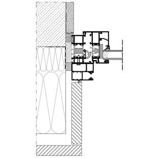 Vorbaurollladen SP-E Einbaubeispiel 5 Führungsschiene