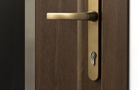 Tür-Klinke mit Schloss