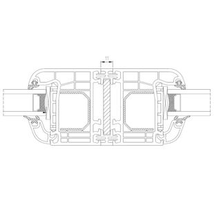 Drutex Iglo 5 Fenster mit Kopplung 50124 mit Stahl