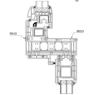 Drutex Iglo HS Tür Kopplung Dreh-Kipp-Fenster Detailansicht