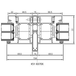 Drutex MB-86SI statische Kopplung außen Detailansicht