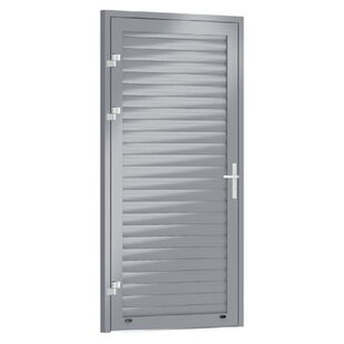 Garagentür 1-flügelig Krispol T7 Lamellen-Optik