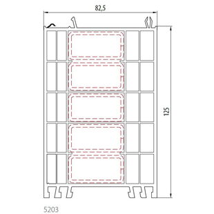 Gealan 5203 - Rahmenverbreiterung 125mm