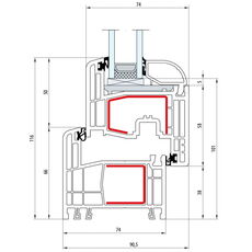 Detailzeichnungen Kunststofffenster Gealan S8000