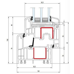 Kunststof profiel Gealan S 9000