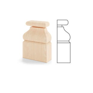 Holz Kapitell 2D Querschnitt