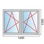 Venstermaat 1600x1100mm