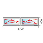 Venstermaat 1700x400mm