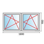 Venstermaat 1800x900mm