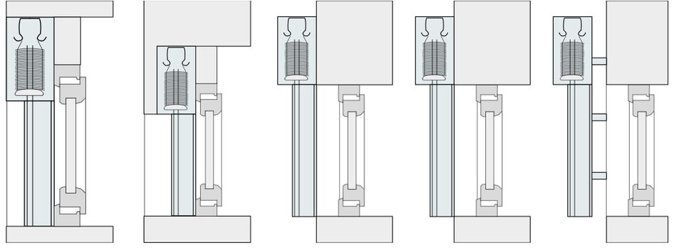 Montagearten Alukon Raffstore Raff-E