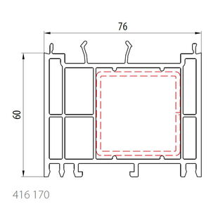 Salamander 416 170 Rahmenverbreiterung 60mm