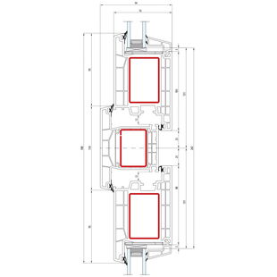 Salamander greenEvolution 76 AD Pfosten 110mm Verstärkung Tür innen öffnend - 762009 - 761014