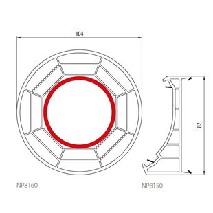 Salamander NP8160 NP8150 Eckkopplung variabel