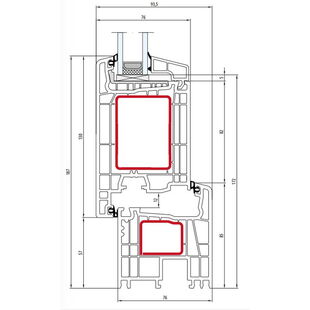 Salamander Streamline 76 Tür aussen öffnend Classic-Line - 250 234 - 351 040