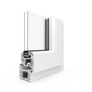 Kunststofffenster Salamander Streamline 76 Round-Line - Ansicht innen