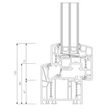 Detailzeichnungen Kunststofffenster Schüco LivIng 82 Alu Inside