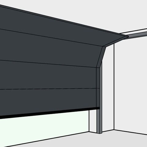 Sektionaltor in Anthrazit - Prinzip der Öffnung erklärt