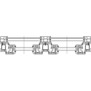 Vorbaurollladen Führungsschiene PPDM 53mm PPDM 80 Montage Typ B