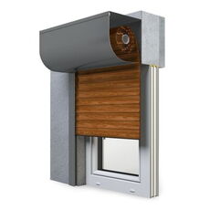 SKP Rollladen in 06 Holz Dunkel