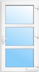 Kunststoff Nebeneingangstür Erkner in weiß