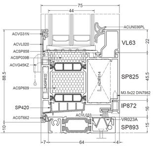 Aliplast Superial i+ Türschwelle außen öffnend - SP825 - SP893