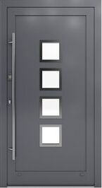 DRUTEX Alu Haustür Modell 16 Halle in Anthrazit