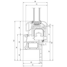 Aluplast Ideal 4000 raam als renovatiekozijn in Round-Line