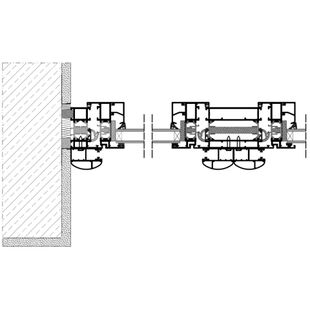 Vorbaurollladen SKP Einbaubeispiel 2 Führungsschiene zweiseitig breit