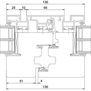 Drutex Duoline 78 2-flg. Fenster Dreh + Dreh-Kipp (Stulp)
