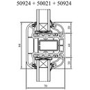 Glasteilende Sprossen aus Kunststoff