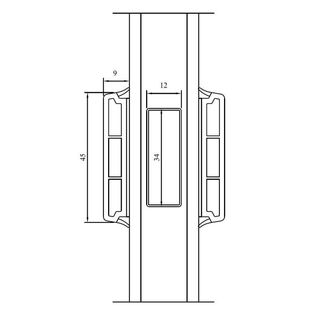 Drutex Iglo aufliegende Sprossen 45mm