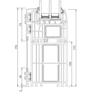 Drutex Iglo Energy AluCover - 70001-70102 Fest Rahmenverbreiterung 100mm