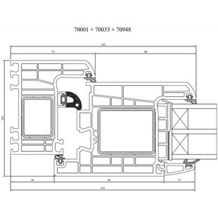 Drutex Iglo Energy Haustür Rahmen nach innen öffnend 70001 70033 70948