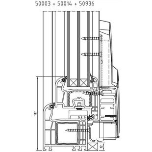 Drutex Iglo Light Parallel-Schiebe-Kipp-Tür PSK-Tür unten 50003 50014 50936