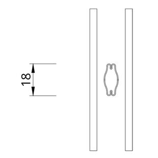 Drutex Softline SZR innenliegende Sprosse 18mm
