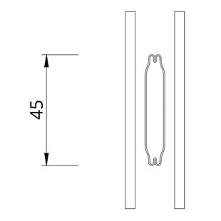Drutex Softline SZR innenliegende Sprosse 45mm