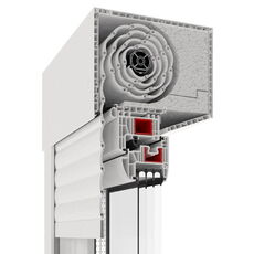 SKS Aufsatzrolladen Revision von Unten Profilschnitt