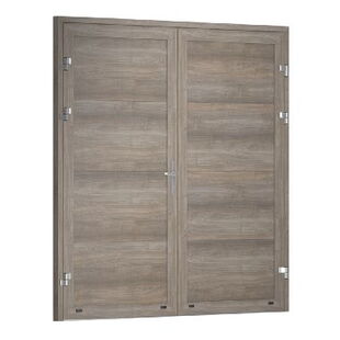 Garagentür 2-flügelig Krispol RFS ohne Prägung