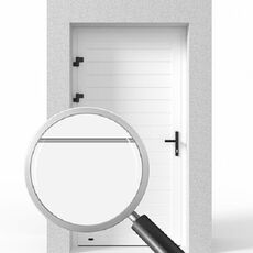 Garagentür von Krispol mit schmalen Sicken und glatter Oberfläche (Slick)