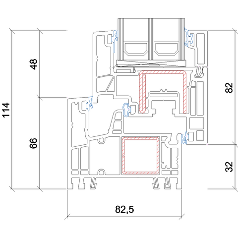 Kunststoffprofil Gealan Kontur