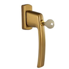 Fenstergriff MACO Harmony mit Schlüssel, gold