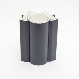 Variable Eckkopplung aus Kunststoff in Dekor Anthrazit 50120