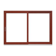 Holz-Alu-Hebeschiebetür in Mahagoni