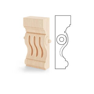 Holz Kapitell 1G-G Querschnitt