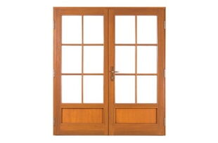 2-flüglige Haustür mit Wiener Sprossen